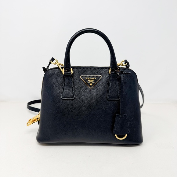 Prada  Saffiano Lux Small Promenade Tote Black - Picture 1 of 10